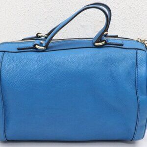 Gucci Calfskin Soho Boston Bag - Riviera Blue